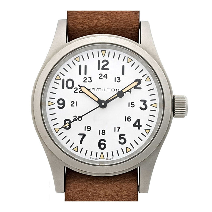 HAMILTON 
Khaki Field 
With Box and Warranty Card