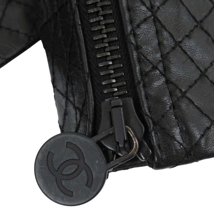 CHANEL 
COCO CC ロゴ レザー 12P 
ココマーク ライダースジャケット