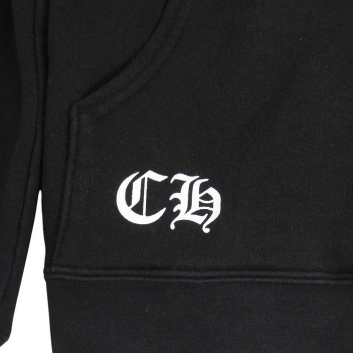 CHROME HEARTS 
ダガージップ CH ロゴ プリント スウェット コットン 
セメタリークロス ホースシュー ジップアップ フーディ