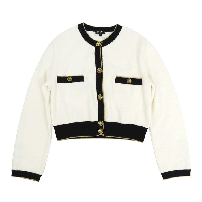 CHANEL 
COCO CC ココボタン 
ココマーク コットン ニット ジャケット