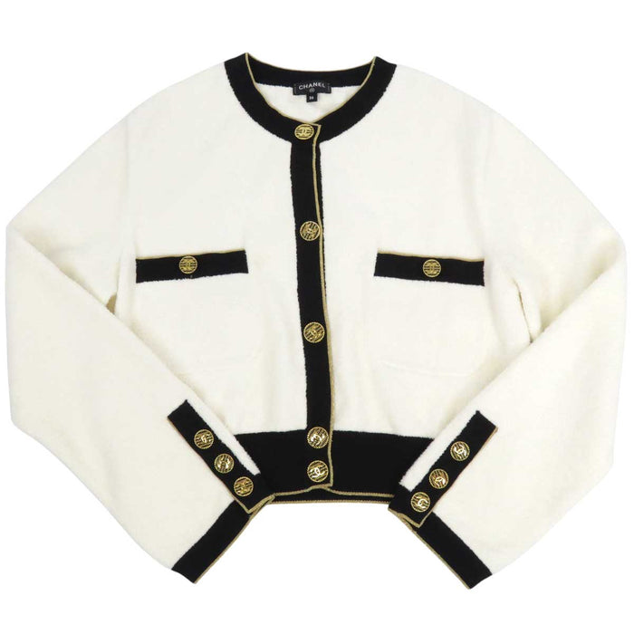 CHANEL 
COCO CC ココボタン 
ココマーク コットン ニット ジャケット