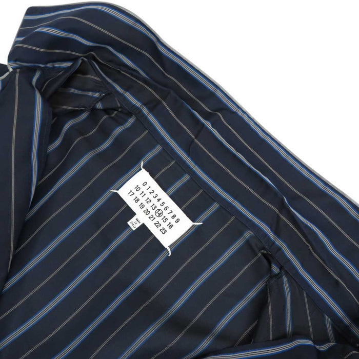 Maison Margiela 
ナイトウェア キュプラ 
ストライプ パジャマ ロングスリーブ シャツ