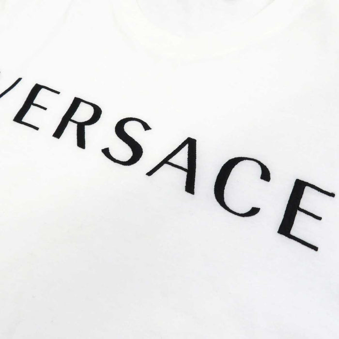 VERSACE 
Embroidery Cotton 
Logo Embroidery Short Sleeve T-Shirt