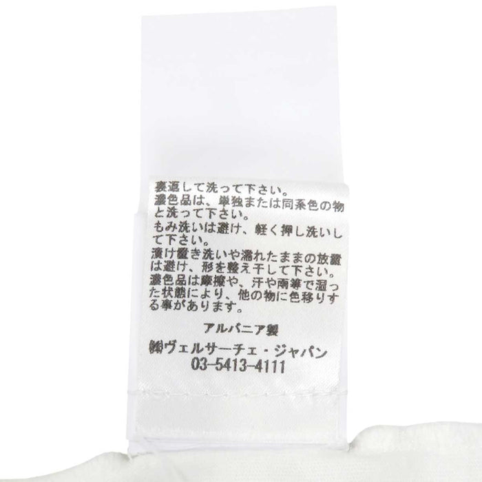 VERSACE 
刺繍 コットン 
ロゴ エンブロイダリー ショートスリーブ Tシャツ