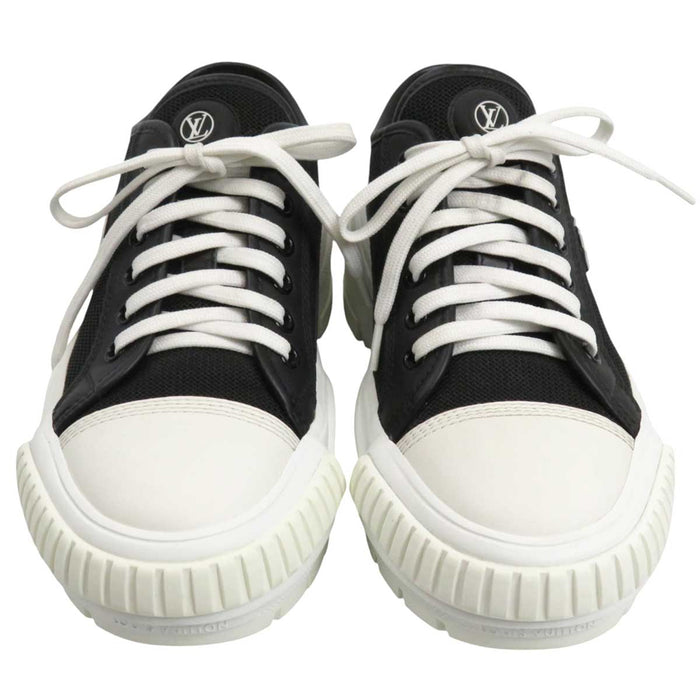 LOUIS VUITTON
Logo Lace-Up
Squad Line Mesh Leather Sneakers