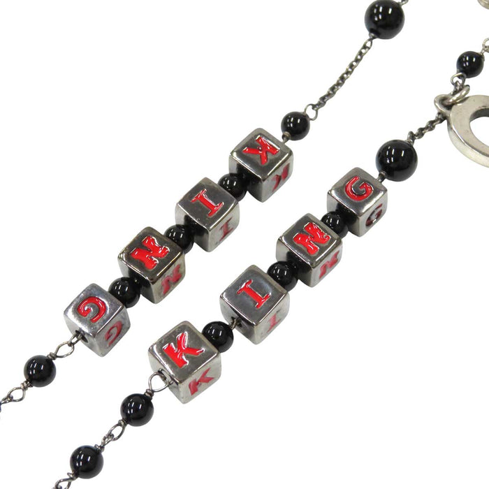 DOLCE&GABBANA
Logo Crown Horseshoe Clover Cross Beads
Rosary Necklace