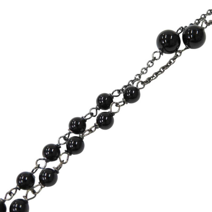 DOLCE&GABBANA
Logo Crown Horseshoe Clover Cross Beads
Rosary Necklace