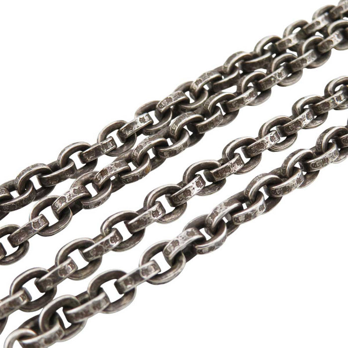 CHROME HEARTS 
CATENA DI CARTA Argento 20inch 
Collana a catena di carta 20 pollici