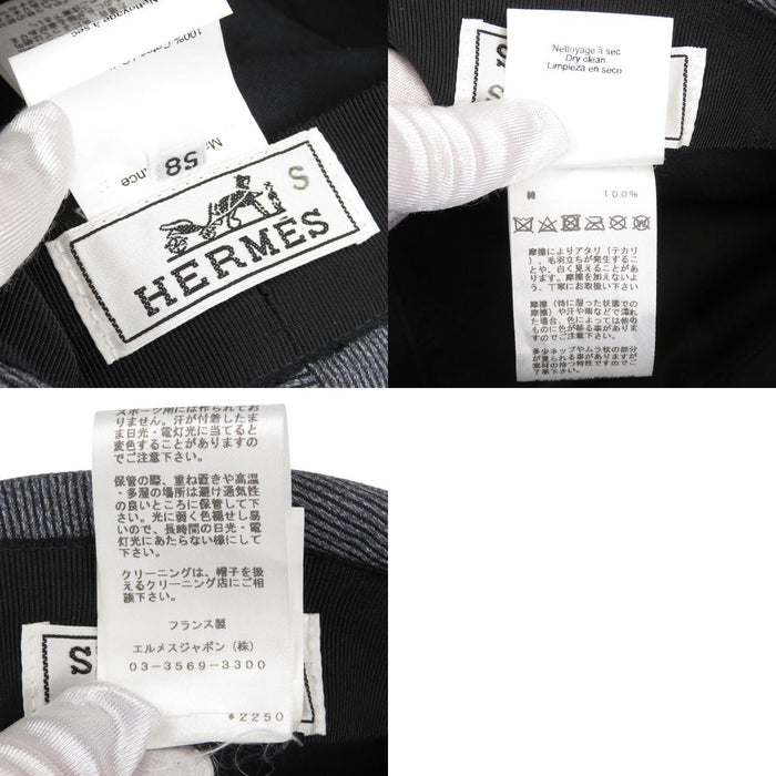 HERMES 
コットン 
セリエボタン キャスケット