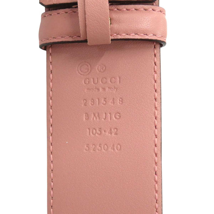 GUCCI 
Micro GG Logo All-over Pattern Leather 
Guccissima Belt