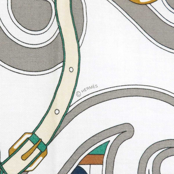 HERMES
Carré 140 Cashmere Horse Tack Chain
Carré Jean HARNES en ROSACE Harness in Rosace Shawl