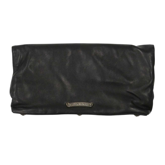 CHROME HEARTS 
CLUTCH BAG PYRAMID STUDS Silver Dagger Zip CH Plus 
Pyramid Studs Clutch Bag