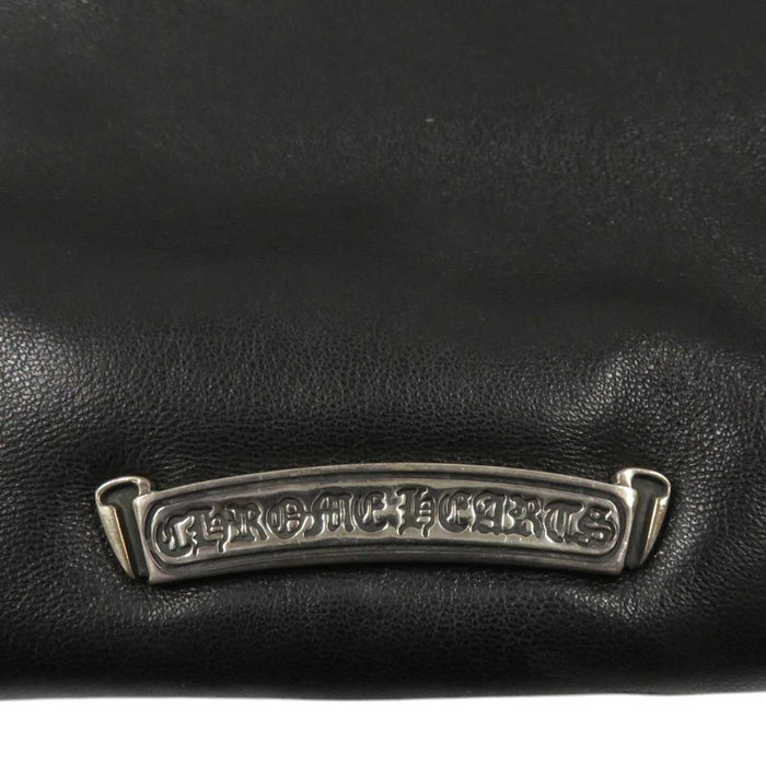 CHROME HEARTS 
SAC POCHETTE CLOUTES PYRAMIDE Argent Fermeture Éclair Dague CH Plus 
Clous Pyramide Sac Pochette