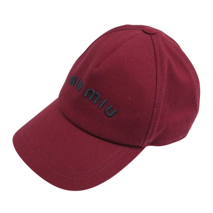 MIUMIU 
Embroidery Cotton 
Logo Embroidery Cap