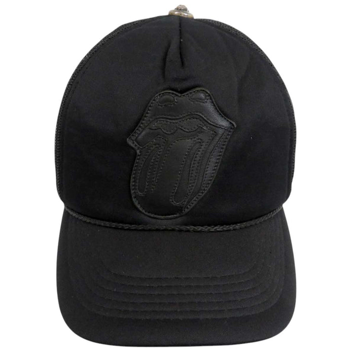 CHROME HEARTS 
ローリングストーンズ ヴィンテージ メッシュ CH ロゴ 
リップアンドタン レザーパッチ トラッカーキャップ
