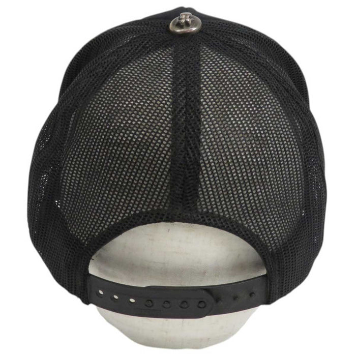 CHROME HEARTS 
ローリングストーンズ ヴィンテージ メッシュ CH ロゴ 
リップアンドタン レザーパッチ トラッカーキャップ