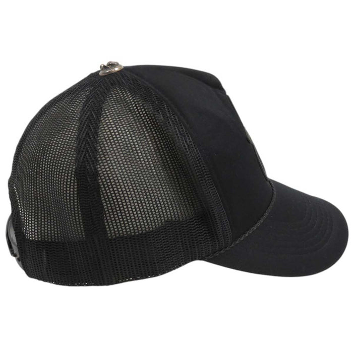 CHROME HEARTS 
ローリングストーンズ ヴィンテージ メッシュ CH ロゴ 
リップアンドタン レザーパッチ トラッカーキャップ