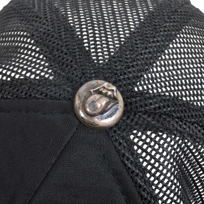 CHROME HEARTS 
ローリングストーンズ ヴィンテージ メッシュ CH ロゴ 
リップアンドタン レザーパッチ トラッカーキャップ