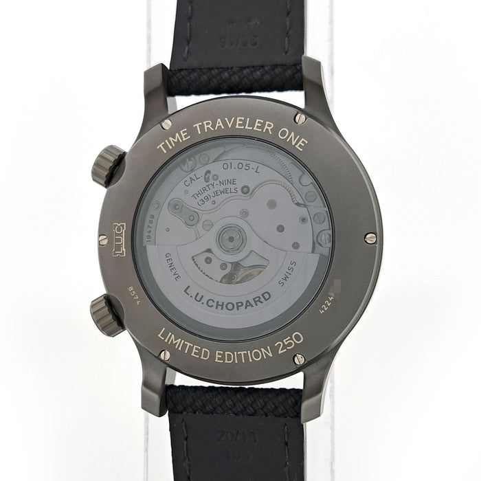 Chopard 
L.U.C Time Traveler One Black 
With Box and Warranty Card