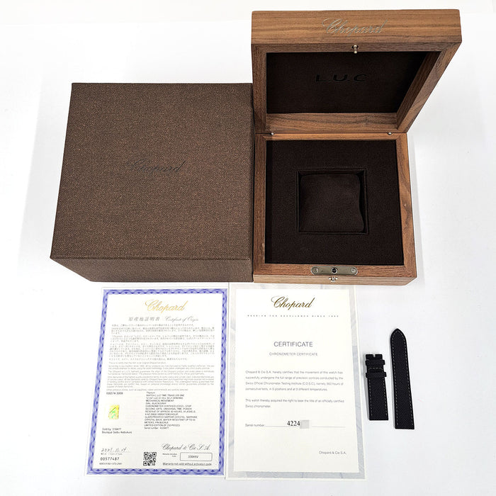 Chopard 
L.U.C Time Traveler One Black 
With Box and Warranty Card