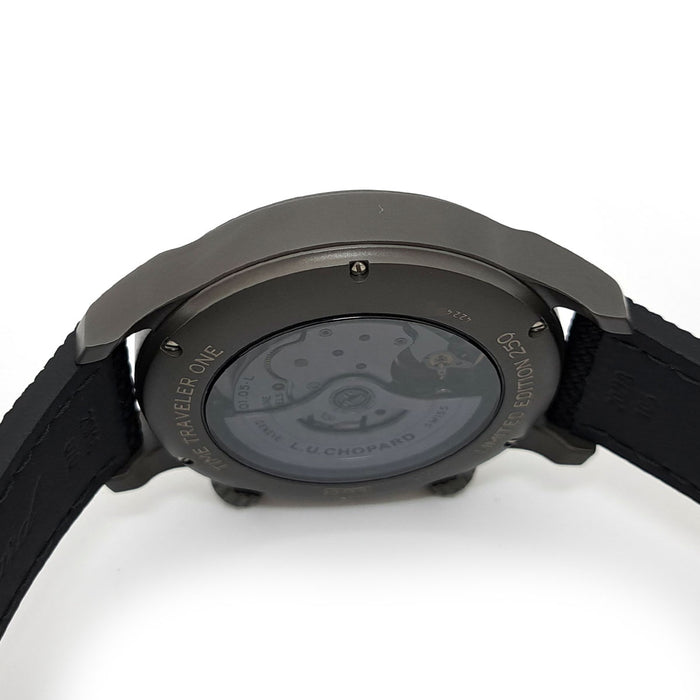 Chopard 
L.U.C Time Traveler One Black 
With Box and Warranty Card
