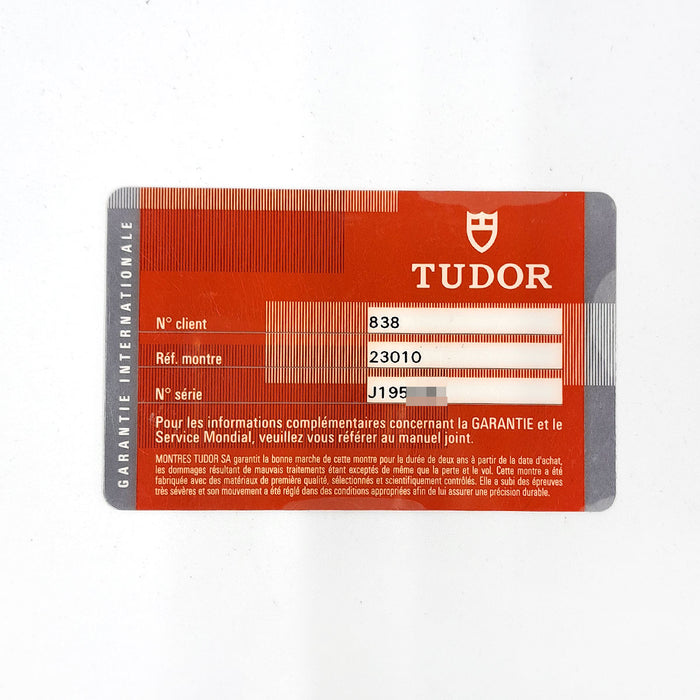 TUDOR
Classic Day-Date
With Warranty Card