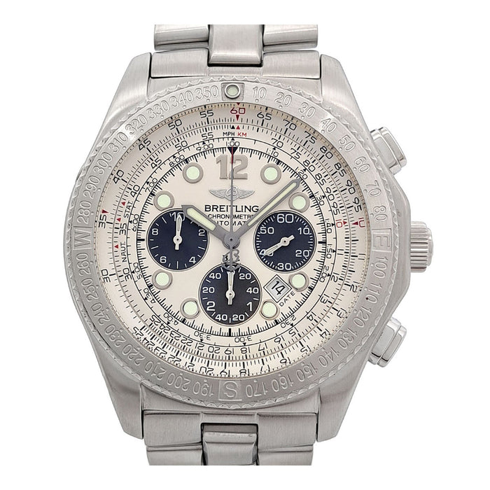 百年灵 专业款 日期计时码表 附盒子和保修卡