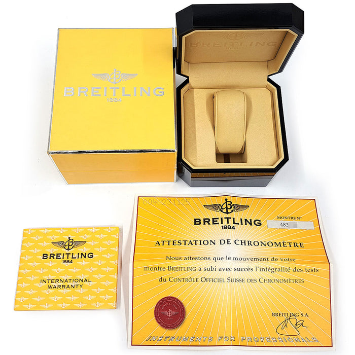 百年灵 专业款 日期计时码表 附盒子和保修卡