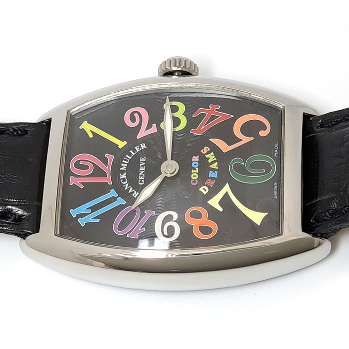 FRANCK MULLER 
Tonneau Courbe Rêve Coloré 
Avec Garantie
