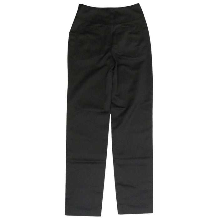 CHANEL 
19B ロゴボタン ナイロン 
チェーン トリム サテン パンツ