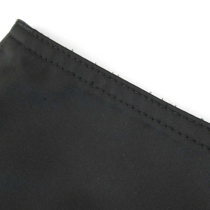 CHANEL 
19B ロゴボタン ナイロン 
チェーン トリム サテン パンツ