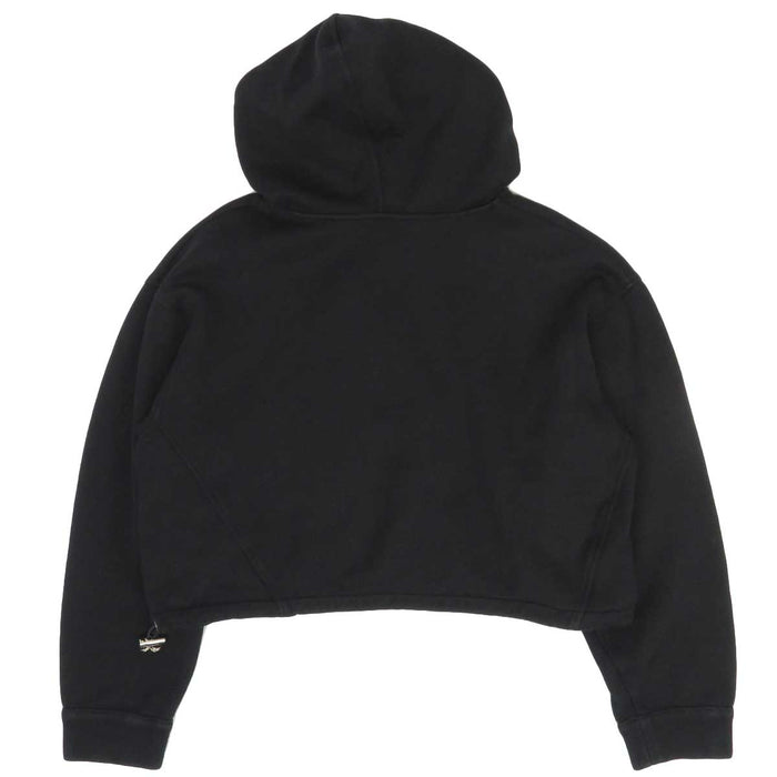 LOUIS VUITTON 
RM191W FED FGST05 LV short length monogram long sleeve 
logo stamp print cropped length hoodie