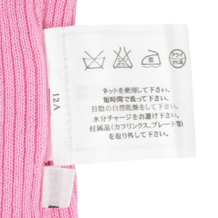 CHANEL 
96P COCO CC フリル コットン 
ココマーク リブ ノースリーブ ニット
