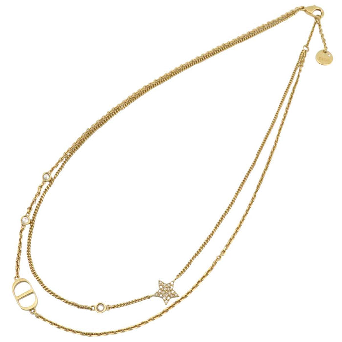 Dior
Logo Rhinestone Star
Petit CD Double Necklace