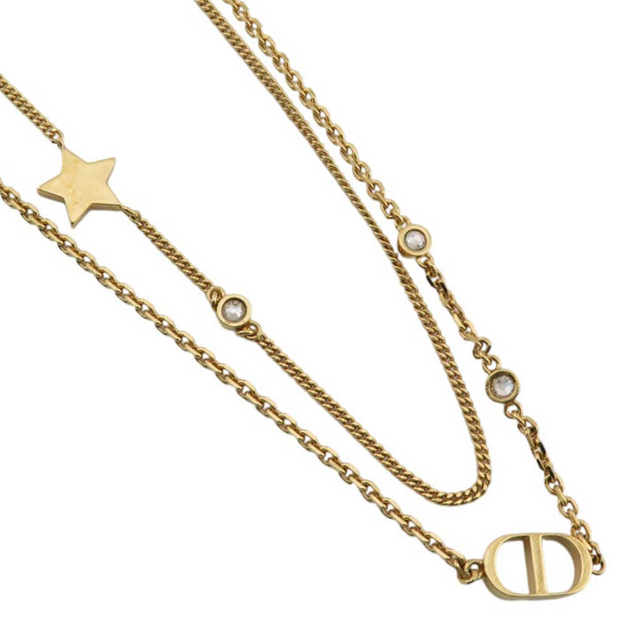 Dior
Logo Rhinestone Star
Petit CD Double Necklace