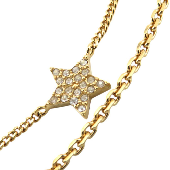 Dior
Logo Rhinestone Star
Petit CD Double Necklace