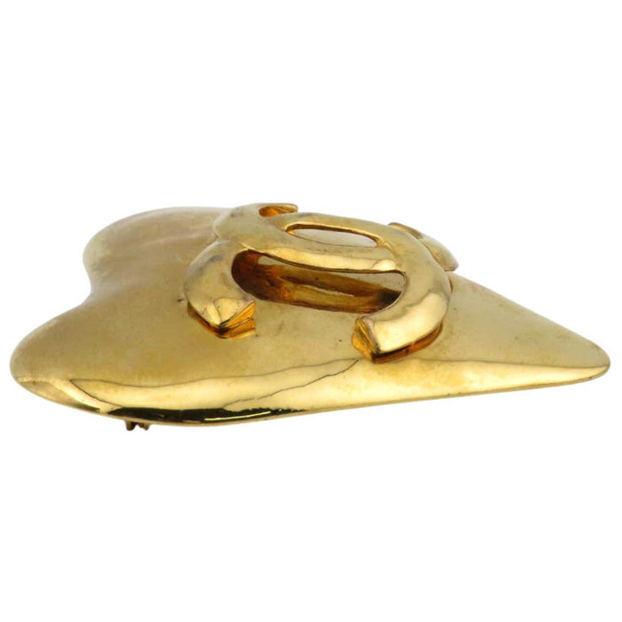 CHANEL
COCO CC Logo Gold Color Metal 93P
Coco Mark Vintage Heart Motif Brooch