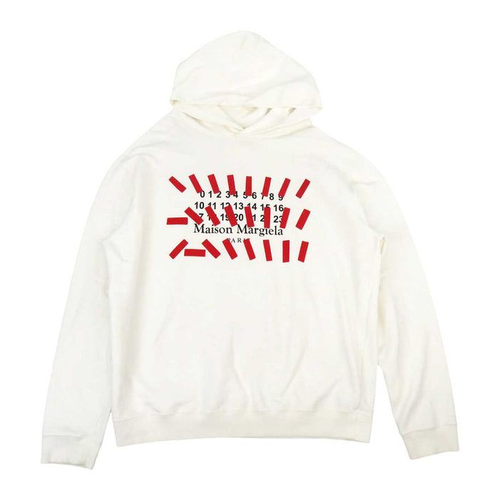 Maison Margiela 
カレンダー プリント スウェット 
ナンバーズ ロゴ フーディー