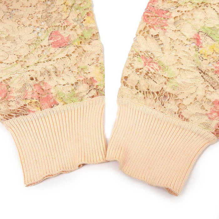 VALENTINO
Flower Sheer Knit
All Lace No-Collar Long Sleeve Cardigan