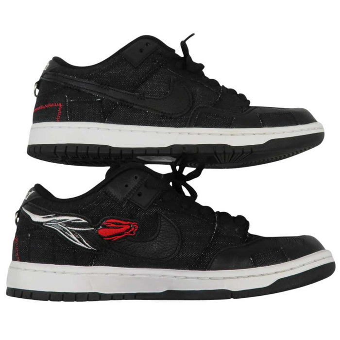 NIKE 
WASTED YOUTH Collaboration Canvas Leather Tulip Embroidery 
SB DUNK LOW PRO QS Sneakers 
Skateboarding Dunk Low Pro Quickstrike