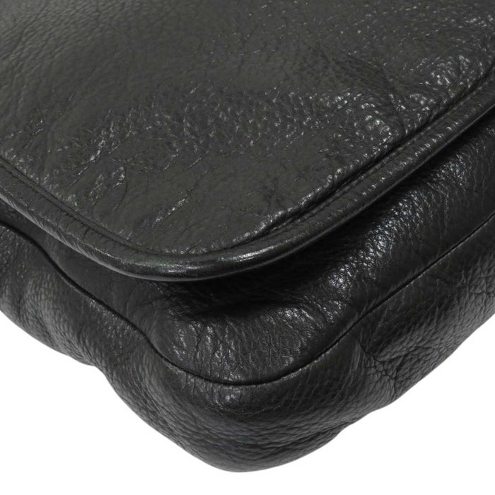 CHROME HEARTS 
SAC-MAIL Couteau en cuir Dague Zip Argent 
Croix filigrane Sac mail