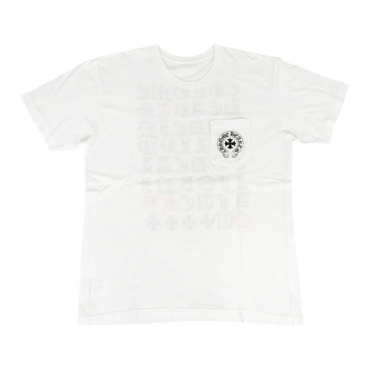 CHROMEHEARTSMクロムハーツ ホースシュー スクロールラベル Tシャツ CHROME HEARTS CH 東京限定 スクロールラベル コットン ホース
