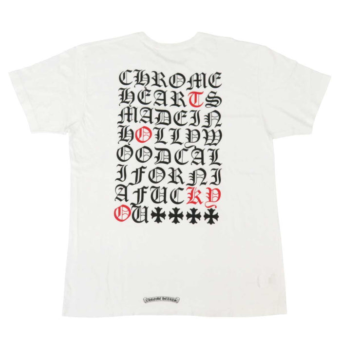 CHROME HEARTS 
CH 東京限定 スクロールラベル コットン 
ホースシュー レタリング Tシャツ