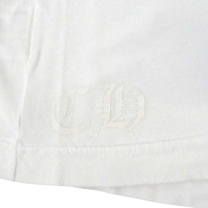 CHROME HEARTS 
CH 東京限定 スクロールラベル コットン 
ホースシュー レタリング Tシャツ