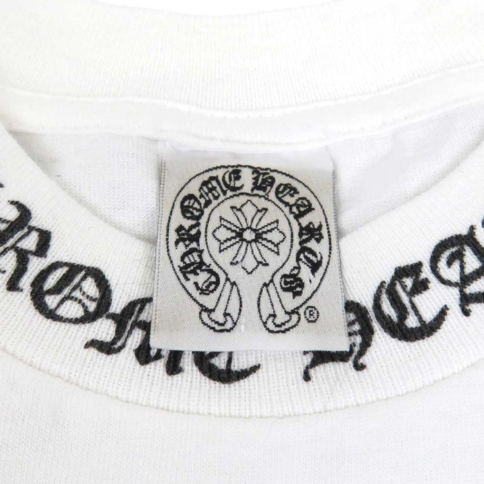 CHROME HEARTS 
CH マリブ限定 ネックロゴ ホースシュー ヴィンテージ コットン 
セメタリークロス MALIBU バックプリント Tシャツ