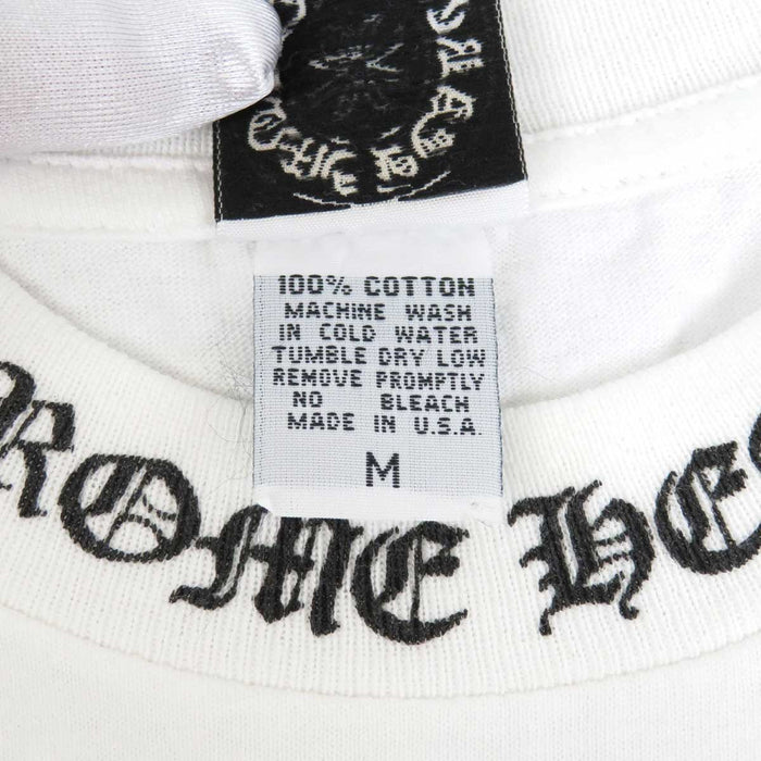 CHROME HEARTS 
CH マリブ限定 ネックロゴ ホースシュー ヴィンテージ コットン 
セメタリークロス MALIBU バックプリント Tシャツ