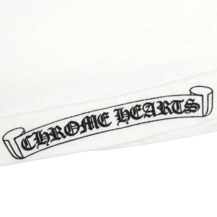 CHROME HEARTS 
CH マリブ限定 ネックロゴ ホースシュー ヴィンテージ コットン 
セメタリークロス MALIBU バックプリント Tシャツ