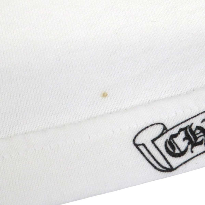 CHROME HEARTS 
CH マリブ限定 ネックロゴ ホースシュー ヴィンテージ コットン 
セメタリークロス MALIBU バックプリント Tシャツ