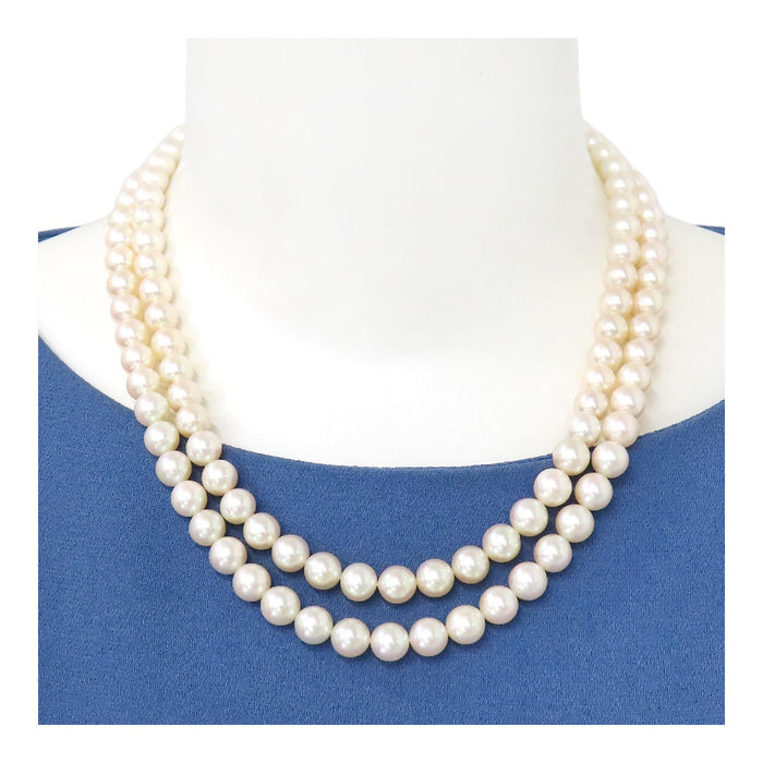 MIKIMOTO 
アコヤ パール 2連 ネックレスヤパール ネックレス