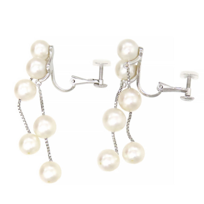 TASAKI 
Akoya Pearl Chain Drop Earrings